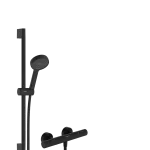Végkiárusítás Hansgrohe Activera Select S EcoSmart 95 2jet EcoStat Fine termosztátos zuhanycsaptelep zuhanyszettel, matt fekete 28876670Hansgrohe