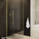 Besco ECO-N Gold walk-in zuhanyfal 110 cm, arany szín ENG-110-195CBesco Akció