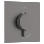 Hansgrohe Ecostat Comfort E 1 funkciós falsík alatti termosztát, szálcsiszolt fekete króm 33710340Hansgrohe Outlet