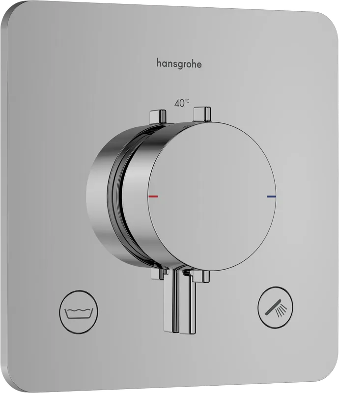 Hansgrohe Ecostat Comfort Q 2 funkciós falsík alatti termosztát beépített biztonsági funkcióval, króm 33717000Hansgrohe Expressz kézbesítés