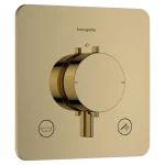 Hansgrohe Ecostat Comfort Q 2 funkciós falsík alatti termosztát beépített biztonsági funkcióval, polírozott arany 33717990Hansgrohe Nézd meg most