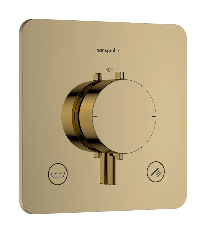Hansgrohe Ecostat Comfort Q 2 funkciós falsík alatti termosztát beépített biztonsági funkcióval, polírozott arany 33717990Hansgrohe Nézd meg most