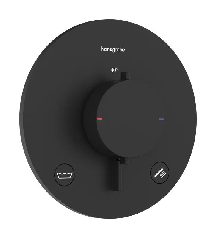 Hansgrohe Ecostat Comfort S 2 funkciós falsík alatti termosztát beépített biztonsági funkcióval, matt fekete 33718670Hansgrohe Expressz szállítás