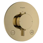 Exkluzív ajánlat Hansgrohe Ecostat Comfort S 2 funkciós falsík alatti termosztát beépített biztonsági funkcióval, polírozott arany 33718990Hansgrohe