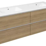 Sapho EZARA 140 cm mosdótartó szekrény, cuneo tölgy EZ141-2525Sapho Ne maradj le