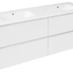 Sapho EZARA 140 cm mosdótartó szekrény, fényes fehér EZ141-3030Sapho Olcsó
