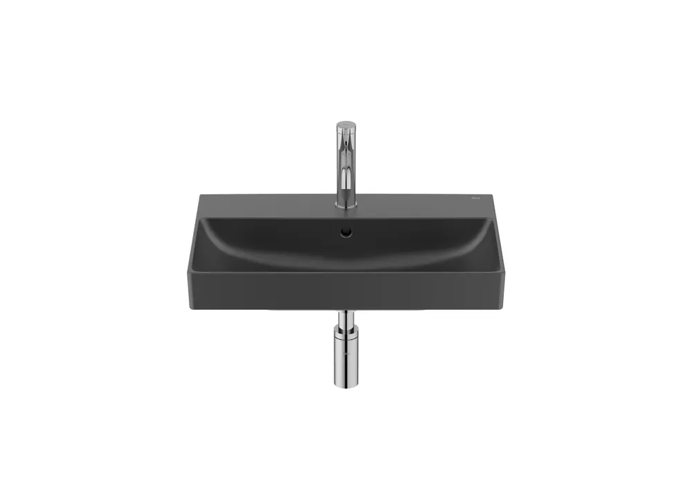 Roca Ona Fineceramic Compact mosdó 60x36 cm, matt fekete A327684080Roca Biztonságos fizetés