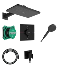Hansgrohe Raindance Alive Q 210/340 1jet termosztátos zuhanyszett, matt fekete 24620670Hansgrohe Azonnal elérhető