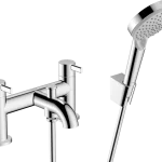 Alacsony ár Hansgrohe Zesis S peremre szerelhető kádcsaptelep zuhanyszettel, króm 74424000Hansgrohe