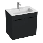 Kihagyhatatlan ajánlat Jika Cube alsószekrény 65x43 cm-es mosdóval, matt grafit H4536011763521Jika