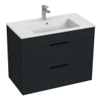 Vedd meg online Jika Cube alsószekrény 80x43 cm-es mosdóval, matt antracit H4537621763521Jika