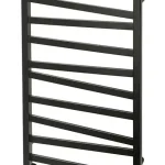 Akciós ár Radeco River 1 fürdőszobai radiátor 600X530 mm 235 W, fekete (RAL 9005)Radeco