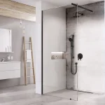 Azonnali szállítás Ravak Wall 70 cm Walk-In zuhanyfal Transparent üveggel, fekete GW9W1030SZ1Ravak