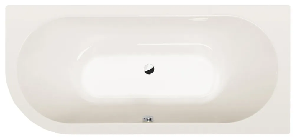 Sapho POLYSAN VIVA 175x80 cm jobbos aszimmetrikus kád, elefántcsont 78119.40Polysan Expressz szállítás