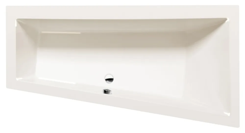 Utolsó esély Sapho POLYSAN ANDRA 160x90 cm jobbos aszimmetrikus kád, elefántcsont 81541.40Polysan