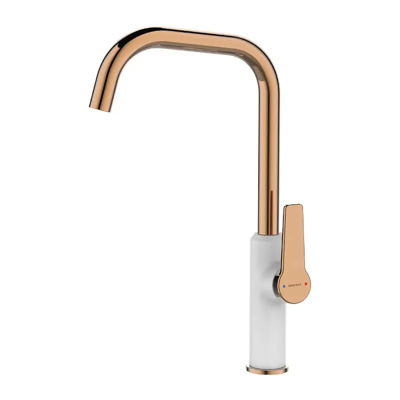 LAVEO ALANIS álló mosogató csaptelep, fehér/rose gold K. BQI_665DLaveo Árcsökkenés