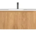 AREZZO design SELINA 120 cm-es ovális alsószekrény solid surface mosdóval, tölgy AR-S010120LOArezzo Design Korlátozott ajánlat