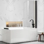 Ajánlat Inspiro Design Sidney 80 cm kádparaván, fekete SCHR80x140 (KT00695)Inspiro Design