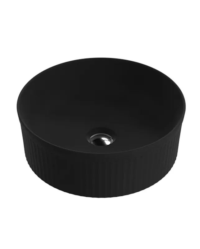 Nézd meg most Lavita Isla Black pultra ültethető mosdó 36 cm, matt fekete 5900378358268Lavita
