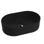 Lavita Ilus Black pultra ültethető mosdó 50x32 cm, matt fekete 5900378358244Lavita Akció