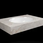 DesignFlow - Mediterrán Kerámia - Egyedi, kézzel készített mosdópult - 800x550x120 - Ovális mosdó - Crystal Szuper ajánlat