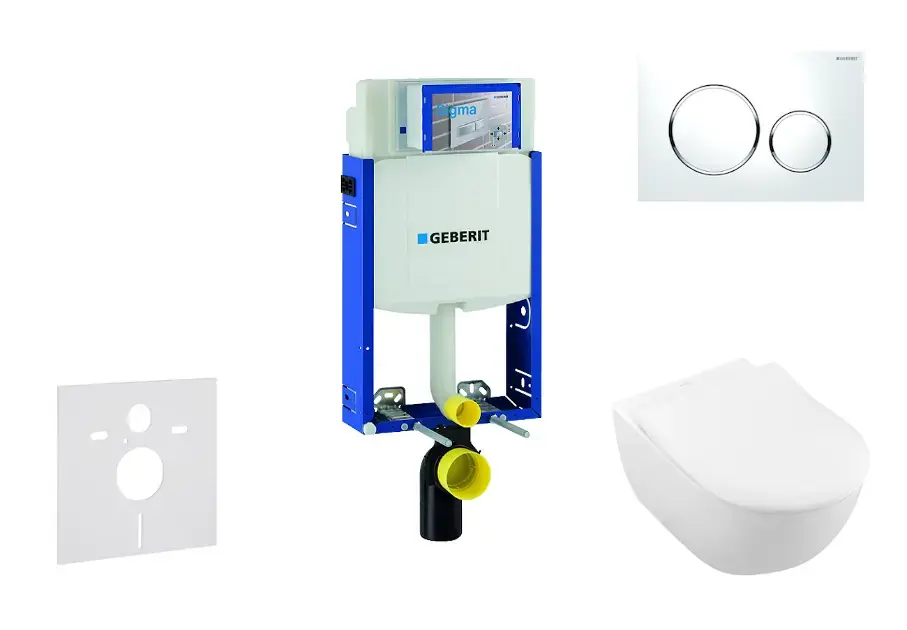 Alacsony ár Geberit - Kombifix - Fali WC szett - 110.302.00.5 NI4